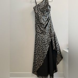 Aidan mattox one shoulder gown